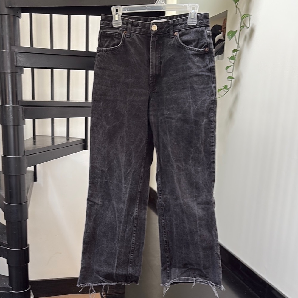 Zara Black Wide Leg Jeans
